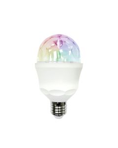 Lampara iluminacion led e27 3w 59lm multicolor disco light garza