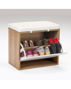 Zapatero ordenacion 1 puerta 50x46x30cm madera banco kitcloset