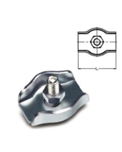 Sujetacable m03 plano simple damesa acero cincado sps203 09520263 100 pz