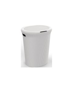 Cesto ordenacion ropa 41x33x50cm 40lt polipropileno blanco tatay