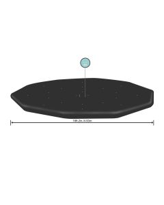 Cobertor de pvc para piscina redonda ø 488 cm bestway