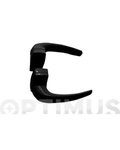 Manivela carpinteria metalica 68010 aluminio negra 6802 micel