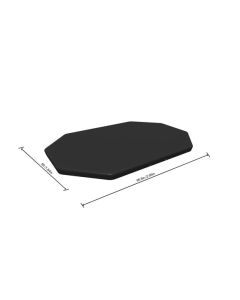 Cobertor de pvc para piscina ovalada 305x200x84 cm bestway