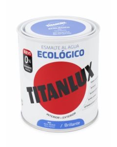 Esmalte acrilico brillante al agua ecologico 750 ml azul indigo titanlux   120706