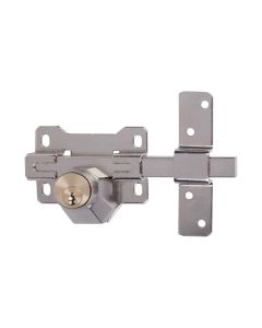 Cerrojo sobreponer con bombillo 50mm niquel a-3n cays a3n5