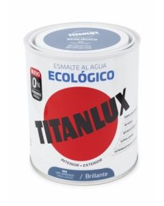 Esmalte acrilico brillante al agua ecologico 750 ml gris marengo titanlux 120711