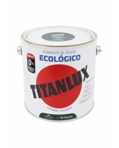 Esmalte acrilico brillante al agua ecologico 2,5 lt verde mayo titanlux 120714