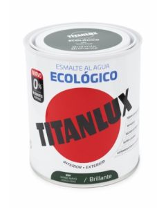 Esmalte acrilico brillante al agua ecologico 750 ml verde mayo titanlux   120715