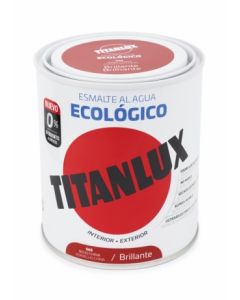 Esmalte acrilico brillante al agua ecologico 750 ml rojo china titanlux   120719