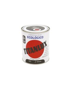 Esmalte acrilico brillante al agua ecologico 750 ml negro titanlux 120723