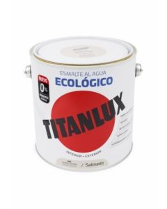 Esmalte acrilico satinado al agua ecologico 2,5 lt blanco piedra titanlux 120730