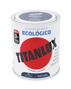 Esmalte acrilico satinado al agua ecologico 750 ml azul oceano titanlux 120735