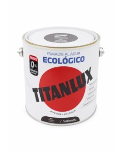 Esmalte acrilico satinado al agua ecologico 2,5 lt tabaco titanlux   120740