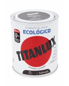 Esmalte acrilico satinado al agua ecologico 750 ml tabaco titanlux   120741