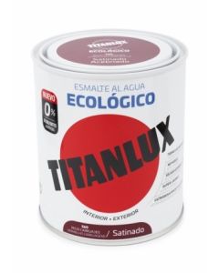Esmalte acrilico satinado al agua ecologico 750 ml rojo carruaje titanlux 120748