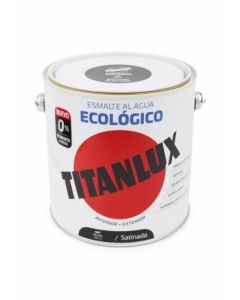 Esmalte acrilico satinado al agua ecologico 2,5 lt negro titanlux 120753