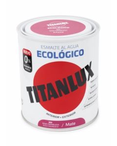 Esmalte acrilico mate al agua ecologico 750 ml rosa flamingo titanlux   120761
