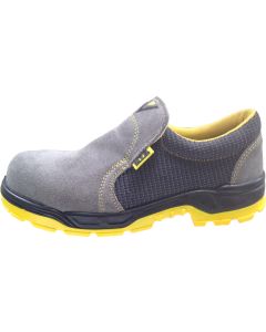 Zapato seguridad s1p-src puntera/plantilla no metalica piel serraje gris nivel