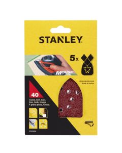 Hoja lija mouse perforada grano 040 stanley