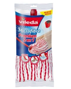 Fregona limpieza microfibra blanco/rojo premium 2 en 1 vileda v60.157943         121333