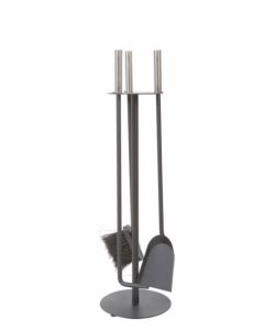 Juego chimenea 60cm 4 piezas vivahogar