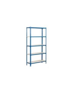 Estanteria ordenacion 5 baldas sin tornillos 2000x1000x400mm metal azul/blanco simonrack 442100024201045