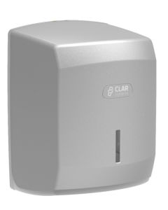 Dispensador baño industrial papel mecha 334x226x230mm abs plata i-nova clar systems m1100pp