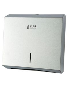 Dispensador baño industrial toalla 600pz zig-zag 235x340x135mm acero inox satinado inox eco clar systems t4302sa