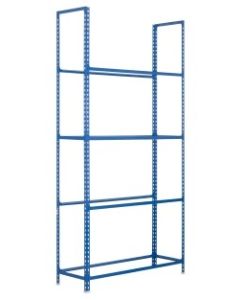 Estanteria ordenacion 4 baldas sin tornillos 2000x1200x300mm metal azul simonrack 444100235201234