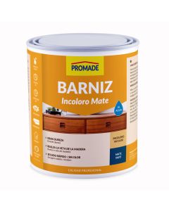 Barniz madera mate incoloro interior al agua promade abtm103