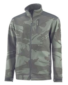 Chaqueta cortavientos kamaleon camuflaje verde talla m juba