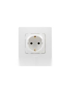 Base enchufe electricidad empotrar schuko tt abs blanco legrand niloé 396434