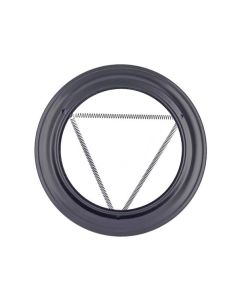 Plafon estufa pellet ø80mmx162mm acero esmaltado vitrificado negro exojo pv080