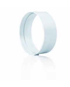 Manguito extraccion aire tubo redondo ignifugo y autoextinguible 120mm polipropileno blanco sist 120 tubpla 0815-c