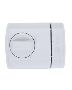 Cerrojo carpinteria metalica 75x26x24+11mm blanco supra metal & pvc lince 4930methb