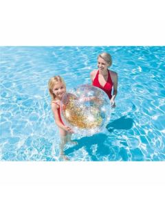 Pelota piscina hinchable 71cm glitter intex  58070np