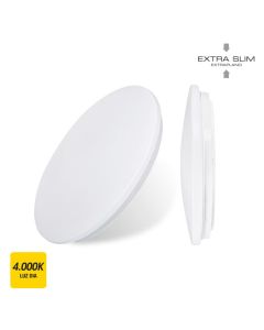Plafon iluminacion blanco circular superficie 24w 1680lm 4000k 38x6,6cm plastico edm