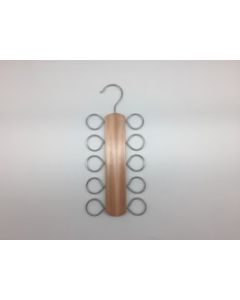 Percha armario pañuelos barnizada 13x1,2x29,5cm madera natural vivahogar
