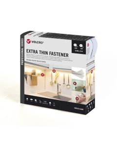 Cierre extra fino 20mmx 25mt blanco marca velcro® vel-ps20015