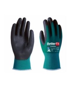 Guante mecanico nylon/latex verde/negro bl-015 3l supra tex t-7