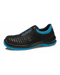 Zapato seguridad s3 suela pu/dd puntera/plantilla no metalica microfibra negro/azul m.f.p. 1500 s3+ci+src robusta