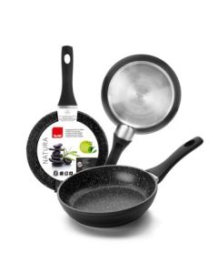 Sarten cocina antiadherente teflon 30cm aluminio forjado natura ibili 1 pz 440030