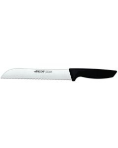 Cuchillo cocina pan mango polipropileno 200mm acero nitrium negro niza arcos 1 ud 135700
