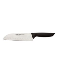 Cuchillo cocina santoku mango polipropileno 180mm acero nitrium negro niza arcos 1 ud 135500