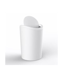 Cubo baño 6lt plastico blanco basculante tatay 4470101