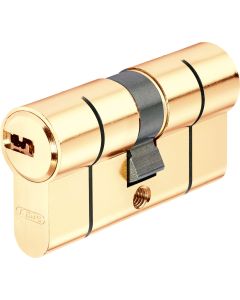 Cilindro seguridad doble embrague 40x40mm laton laton d66 abus d66 mm 40/40
