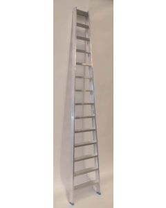 Escalera industrial apoyo 16 peldaños 4,03mt aluminio plata plabell conica14f 126888