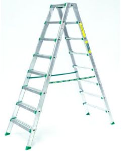 Escalera ind plabell tijera anch 8 peldaños pla alu 1,76mt d