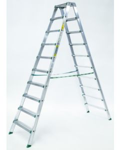 Escalera ind plabell tijera anch 10 peldaños pla alu 2,18mt