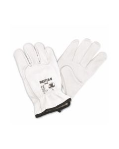 Guante mecanico piel flor vacuno blanco masster n 3l gp-016 t7